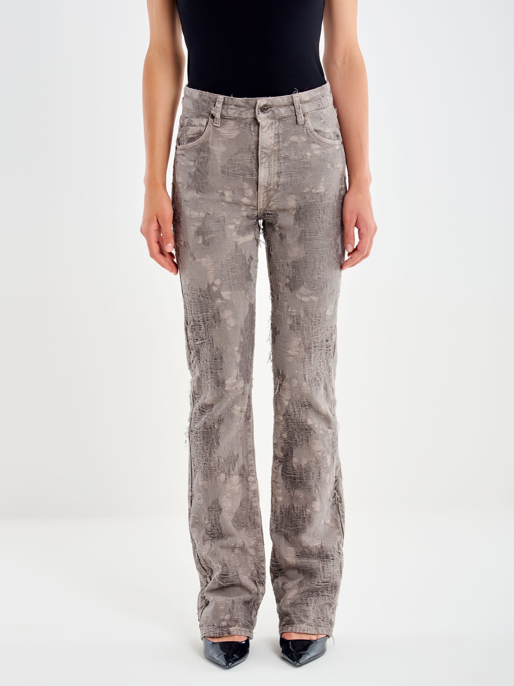 Frayed-Effect Jeans