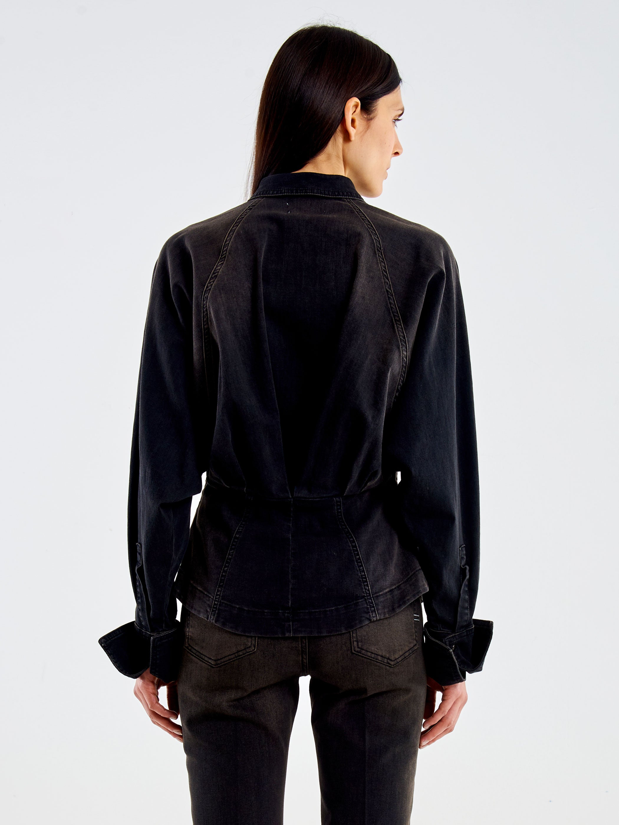 Dirty Effect Denim Shirt