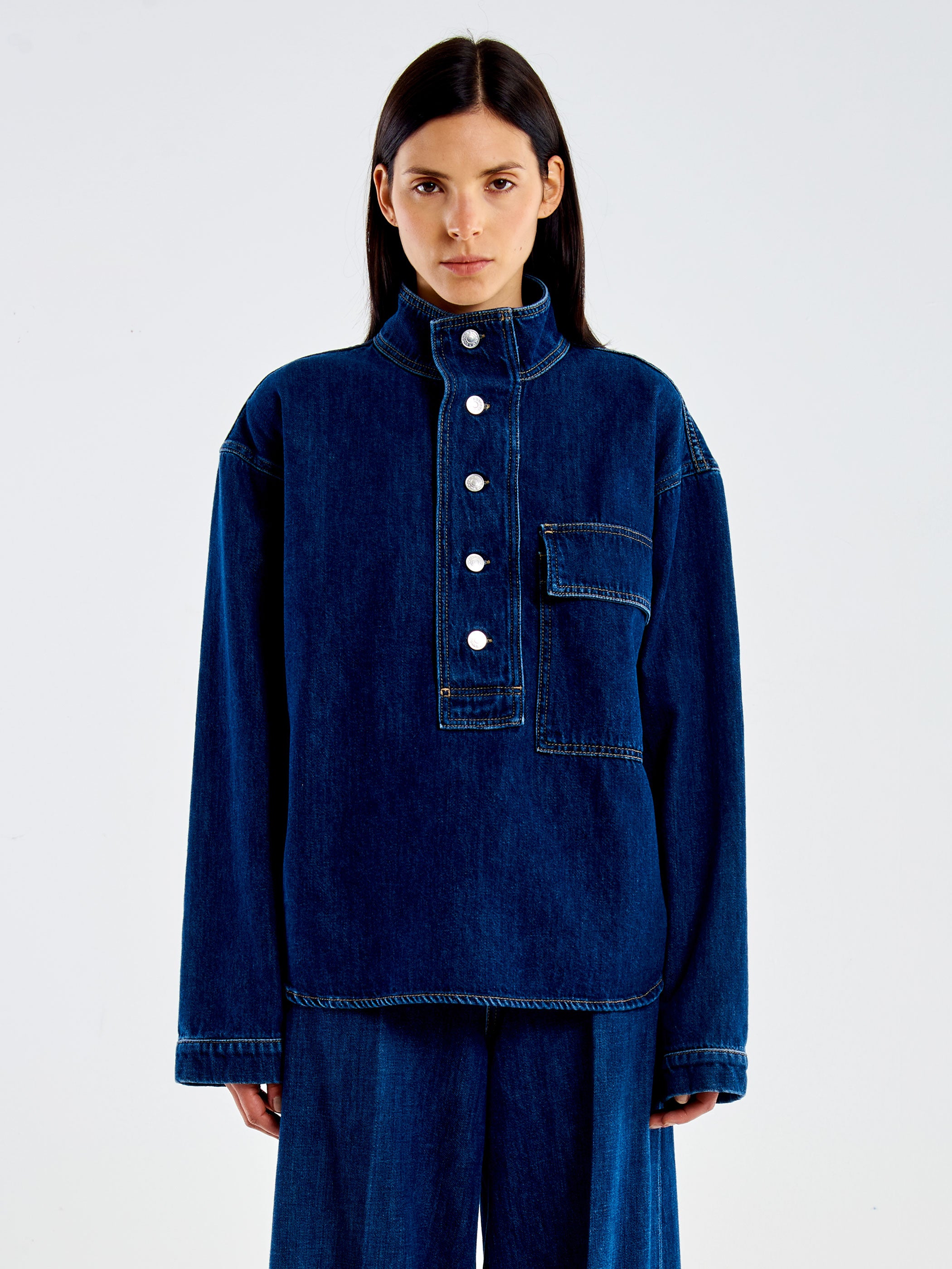 Denim Shirt with a Pocket