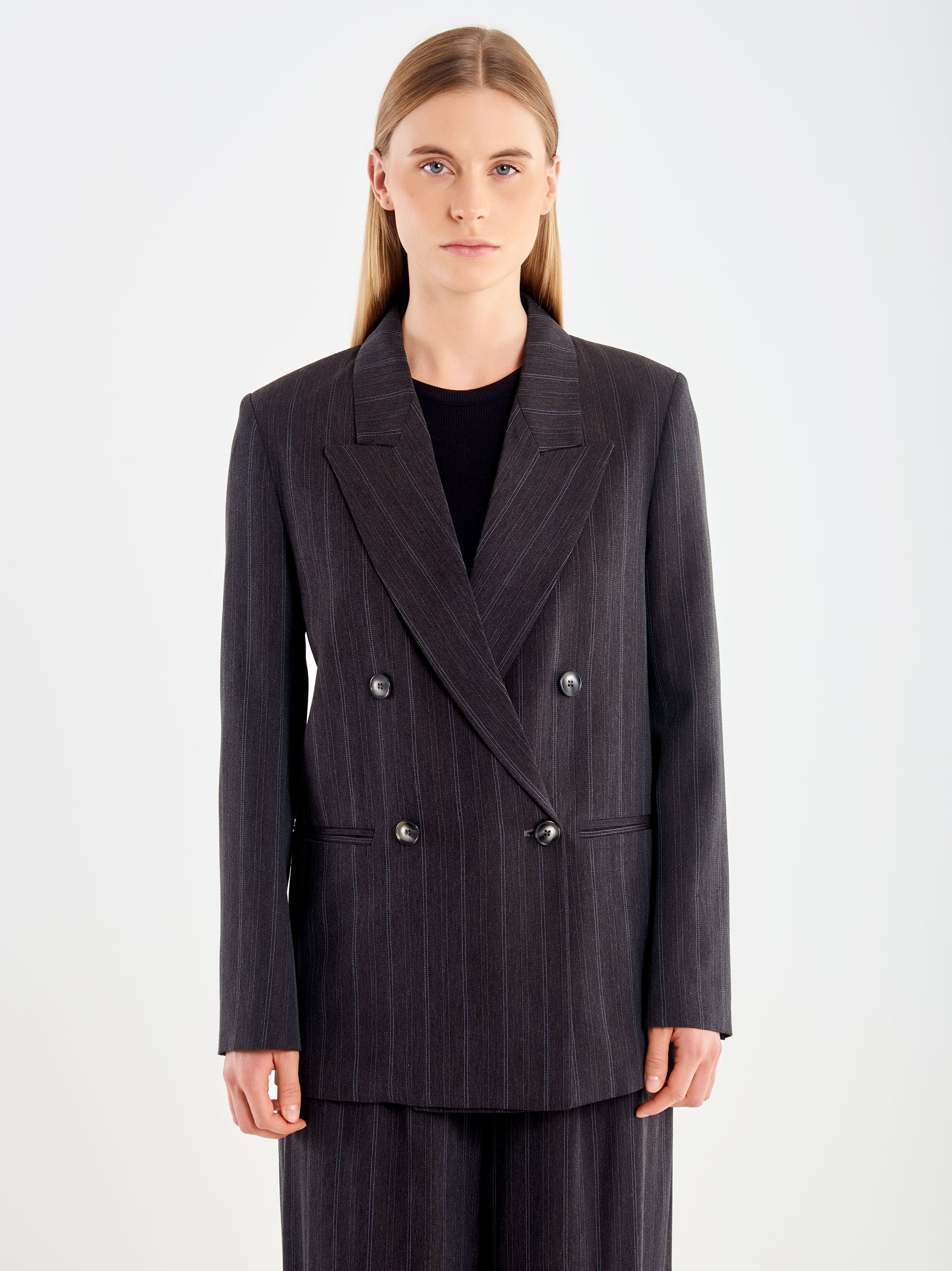 Blazer Doppiopetto Gessato