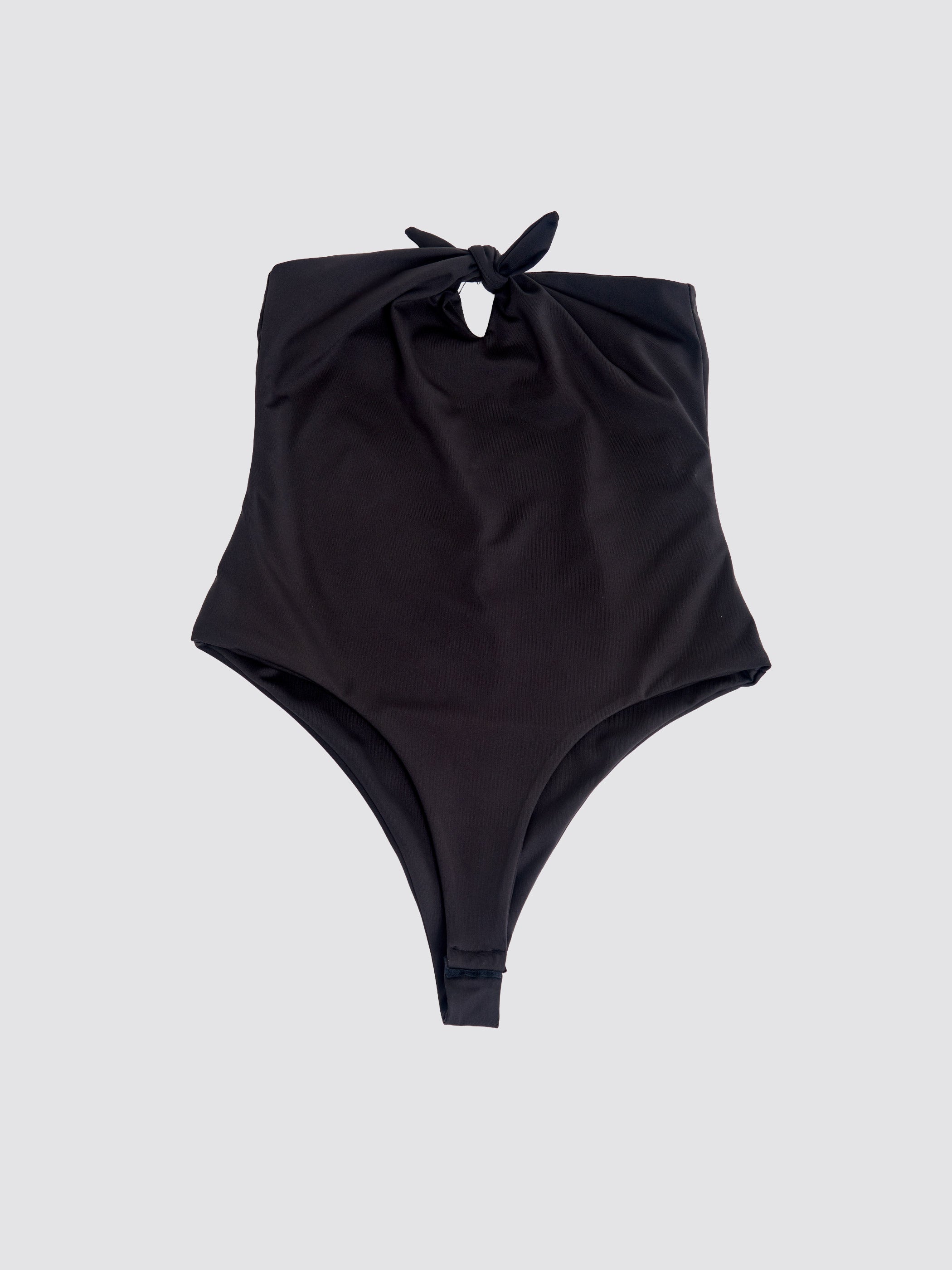 High-Leg Bodysuit with a Bow
